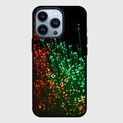 Чехол для iPhone 13 Pro Неоновые светящиеся палочки, цвет: 3D-черный
