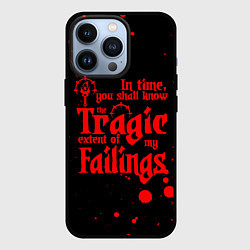 Чехол для iPhone 13 Pro DARKEST DUNGEON RED, БРЫЗГИ КРОВИ, цвет: 3D-черный