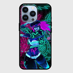 Чехол iPhone 13 Pro KDA NEON DRAGONS LEAGUE OF LEGENDS НЕОНОВЫЕ ДРАКОН