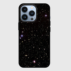 Чехол для iPhone 13 Pro Ночное звездное небо, цвет: 3D-черный
