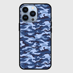 Чехол iPhone 13 Pro Синий Камуфляж Camouflage