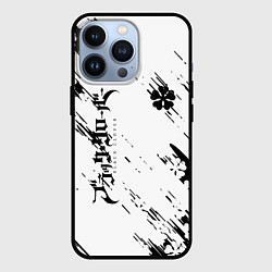 Чехол iPhone 13 Pro Чёрный клевер black clover,