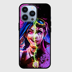 Чехол iPhone 13 Pro Arcane League Of Legends JINX AND VI