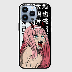 Чехол iPhone 13 Pro AHEGAO ZERO TWO Зеро ту ахегао