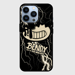 Чехол iPhone 13 Pro Bendy and the Ink Machine МОЛНИЯ