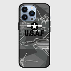 Чехол для iPhone 13 Pro U S Air force, цвет: 3D-черный