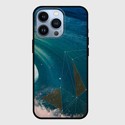 Чехол для iPhone 13 Pro Геометрия на волне, цвет: 3D-черный