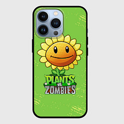 Чехол iPhone 13 Pro Подсолнух Plants vs Zombies