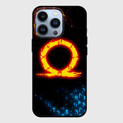 Чехол iPhone 13 Pro GOD OF WAR CRATOS FIRE SYMBOL RUNE