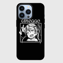 Чехол для iPhone 13 Pro АХЕГАО AHEGAO аниме, цвет: 3D-черный