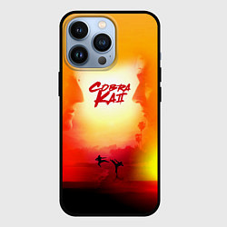 Чехол iPhone 13 Pro Кобра Кай Закат Градиент Cobra Kai Sun