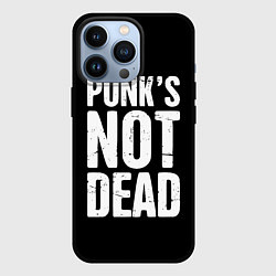 Чехол iPhone 13 Pro PUNKS NOT DEAD Панки Живы