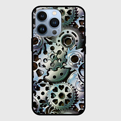 Чехол iPhone 13 Pro Стимпанк шестеренки Steampunk