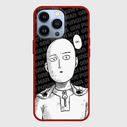 Чехол iPhone 13 Pro One Punch Man - Сайтама Ванпанчмен