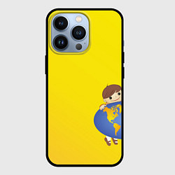 Чехол для iPhone 13 Pro Мальчик из советского Атласа Мир, цвет: 3D-черный
