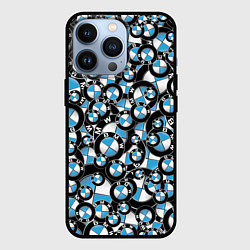 Чехол iPhone 13 Pro BMW PATTERN LOGO