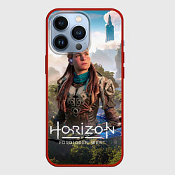 Чехол для iPhone 13 Pro Aloy Элой Horizon, цвет: 3D-красный