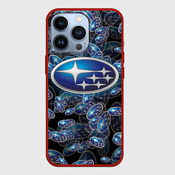 Чехол iPhone 13 Pro SUBARU BIG LOGO PATTERN