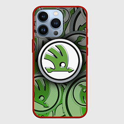 Чехол iPhone 13 Pro Skoda Carbone Pattern