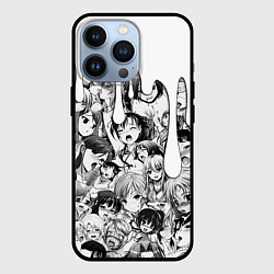 Чехол для iPhone 13 Pro АХЕГАО - AHEGAO ПОДТЕКИ, цвет: 3D-черный