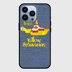 Чехол iPhone 13 Pro On a Yellow Submarine 3D