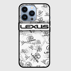 Чехол iPhone 13 Pro LEXUS BIG EMBLEMA PATTERN