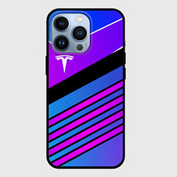 Чехол iPhone 13 Pro TESLA - NEON STYLE ТЕСЛА НЕОН