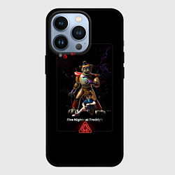 Чехол iPhone 13 Pro FNAF 9 Security Breach персонажи