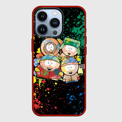 Чехол для iPhone 13 Pro Мультфильм Южный парк персонажи South Park, цвет: 3D-красный