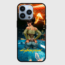 Чехол iPhone 13 Pro Panam сзади Cyberpunk2077