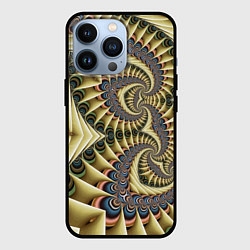 Чехол для iPhone 13 Pro Designer pattern, цвет: 3D-черный