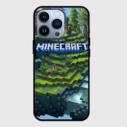 Чехол iPhone 13 Pro Minecraft Video game Landscape