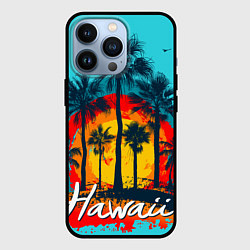 Чехол iPhone 13 Pro Hawaii Солнце, Пальмы