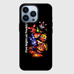Чехол iPhone 13 Pro Five Nights at Freddys - FNAF - персонажи игры