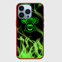 Чехол для iPhone 13 Pro Battletoads боевые жабы огонь, цвет: 3D-красный