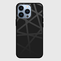 Чехол iPhone 13 Pro ГЕОМЕТРИЧЕСКИЙ ПАТТЕРН ЧЕРНЫЙ