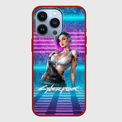Чехол для iPhone 13 Pro Judy 18 Джуди Cyberpunk2077, цвет: 3D-красный