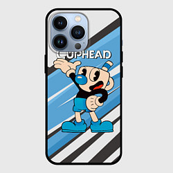 Чехол для iPhone 13 Pro Cuphead синяя чашечка, цвет: 3D-черный