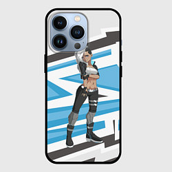 Чехол для iPhone 13 Pro Cyberpunk Girl, цвет: 3D-черный