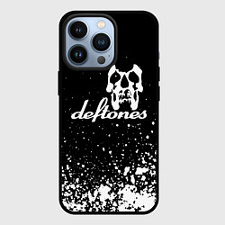 Чехол для iPhone 13 Pro Deftones - череп, цвет: 3D-черный