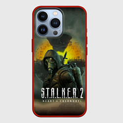 Чехол для iPhone 13 Pro S T A L K E R 2 Heart of Chernobyl Сталкер 2 Сердц, цвет: 3D-красный