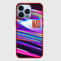 Чехол для iPhone 13 Pro Neon pattern Mad, цвет: 3D-красный