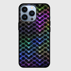 Чехол для iPhone 13 Pro Color vanguard pattern 2025 Neon, цвет: 3D-черный