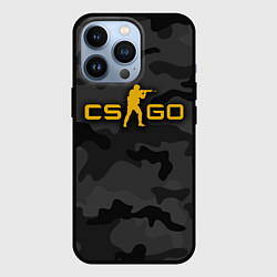 Чехол для iPhone 13 Pro Counter-Strike Камуфляж Тёмные Воды, цвет: 3D-черный