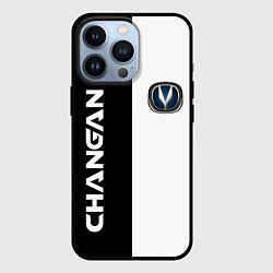 Чехол iPhone 13 Pro CHANGAN ЧЕРНО БЕЛЫЙ