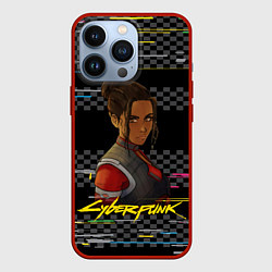 Чехол для iPhone 13 Pro Cyberpunk2077 Panam, цвет: 3D-красный