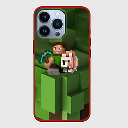 Чехол iPhone 13 Pro Minecraft Heroes Video game