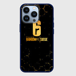Чехол для iPhone 13 Pro Rainbow six siege соты, цвет: 3D-тёмно-синий