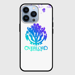 Чехол для iPhone 13 Pro Overlord неоновый логотип, цвет: 3D-черный