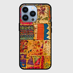 Чехол iPhone 13 Pro Пэчворк Лоскутное одеяло Patchwork Quilt